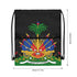 Haiti Drawstring Zipper Bag Backpacks Haiti